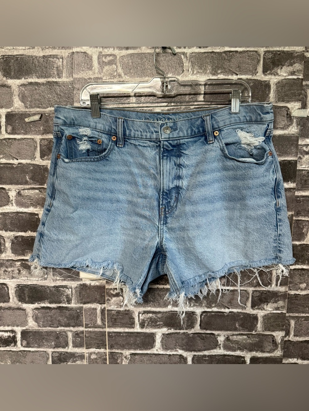 American Eagle ex-boyfriend short jean denim cut off